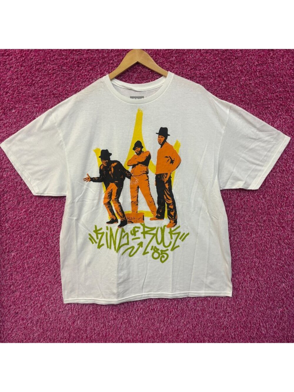 Run DMC King of Rock 85' Rap tee size 2xl